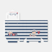Nautical Boy Baby shower Dank u Bedankdoosjes (Uitgevouwen)