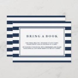 Nautical Boy Baby shower Request Insert Informatiekaartje
