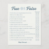 Nautical Boy Baby shower True False Game Flyer (Voorkant)