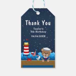 Nautical Boy Beer Red Birthday Party Cadeaulabel