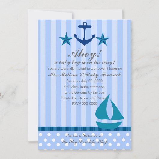 Nautical Boy Kaart (Voorkant)