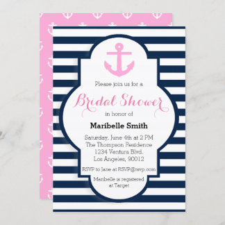 Nautical Bridal Shower Kaart
