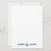 Nautical Bridal Shower Uitnodiging (Achterkant)