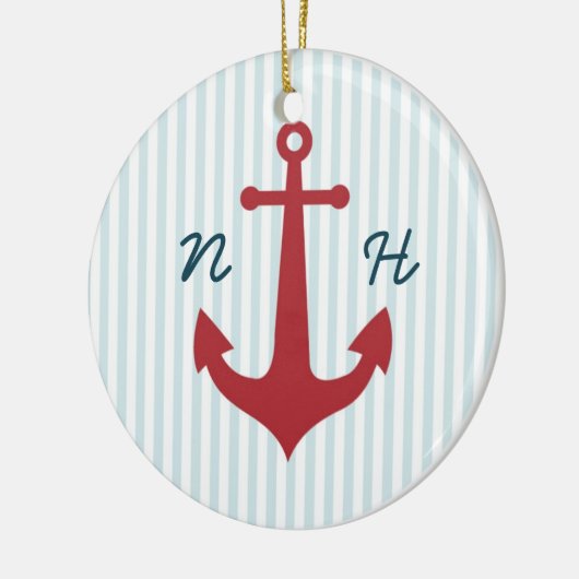 Nautical bruiloft keepomwille ornament (Links)