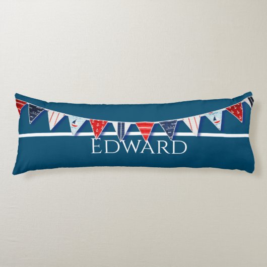 Nautical Bunting Lichaamskussen (Voorkant)