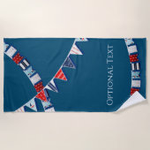 Nautical Bunting Strandlaken (Voorkant)
