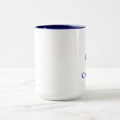 Nautical Captain Anchor Groot Blauw en Wit Mok (Midden)