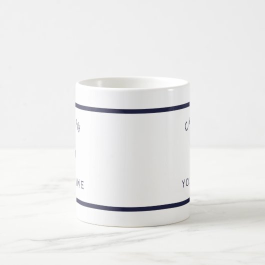 Nautical Captain Anchor met Jouw naam Mok (Center)