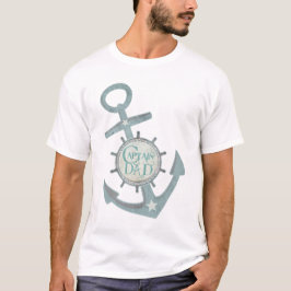 Nautical Captain Dad Vaderdag T-Shirt