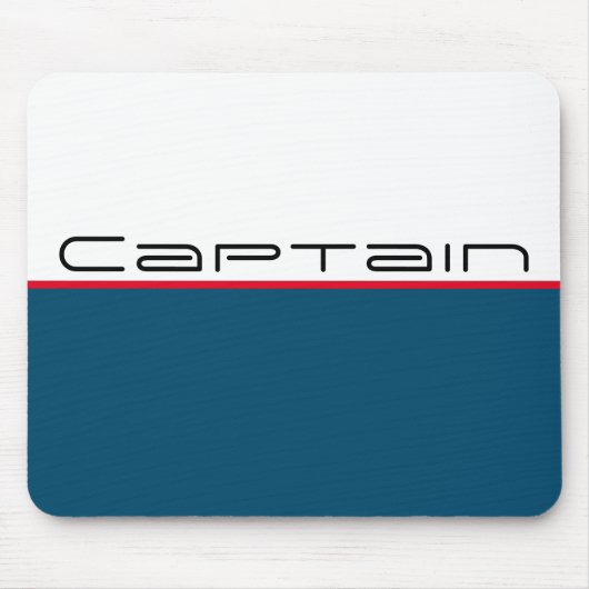 Nautical Captain Sport Stripe Muismat (Voorkant)
