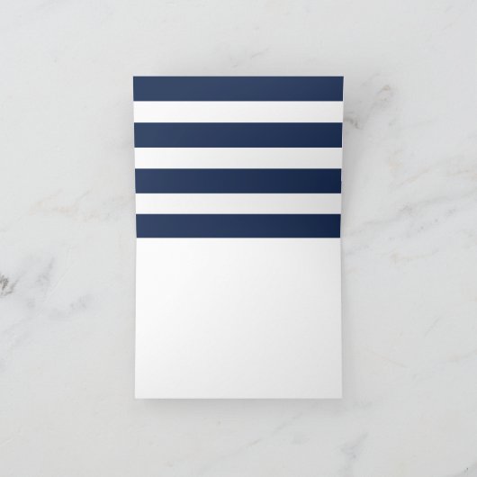 Nautical | Carte de note Remerciements pliée (Intérieur)