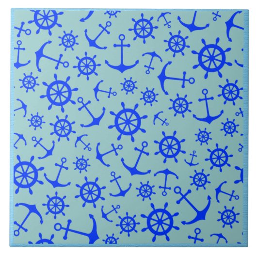 Nautical Ceramic Tile Tegeltje (Voorkant)