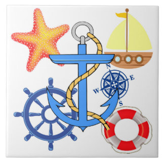 Nautical Ceramic Tile Tegeltje