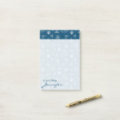 Nautical Chalk Drawing Pattern | Jouw namen toevoe Post-it® Notes (Op bureau)