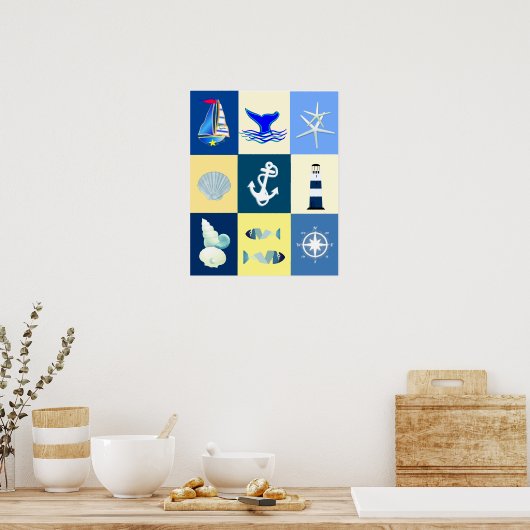 Nautical Charm Poster (Keuken)