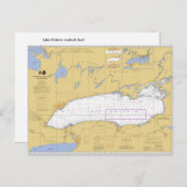 Nautical Chart Lake Ontario Briefkaart (Voorkant / Achterkant)