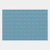Nautical Chevron Pattern Inpakpapier Vel (Voorkant 2)