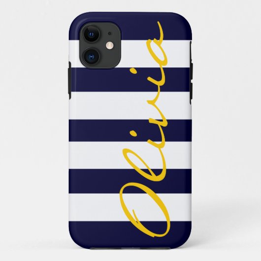 Nautical Chic Striped iPhone 5 Coque (Dos)