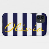 Nautical Chic Striped iPhone 5 Coque (Dos (Horizontal))