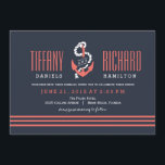 Nautical Chic Wedding Invitations<br><div class="desc">Éléments correspondants disponibles. Visitez notre magasin BERRYBERRYSWEET.COM pour plus d'options. 

 Design © Berry Berry Dessins sucrés</div>