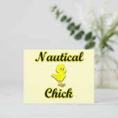 Nautical Chick Briefkaart (Staand voorkant)