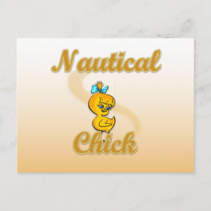 Nautical Chick Briefkaart