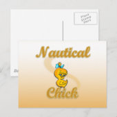 Nautical Chick Briefkaart (Voorkant / Achterkant)