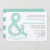 Nautical Christelijk Wedding Invitation Kaart (Voorkant / Achterkant)