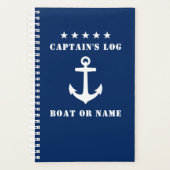 Nautical Classic Anker 5 sterren Captain's Log Nav Planner (Voorkant)