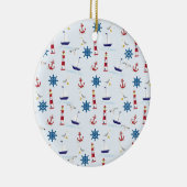 Nautical Collage Keramisch Ornament (Rechts)