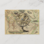  Nautical Compass and Map Visitekaartje (Achterkant)