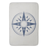 Nautical Compass Bath Mats Badmat (Voorkant Verticaal)