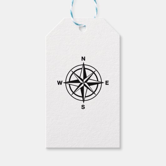 Nautical Compass Cadeaulabel (Voorkant)