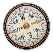 Nautical Compass Ceramic Knob Keramische Knop (Voorkant)