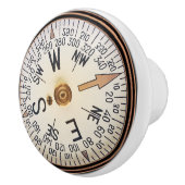 Nautical Compass Ceramic Knob Keramische Knop (Rechts)