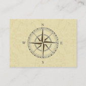  Nautical Compass Ivory Visitekaartje (Achterkant)