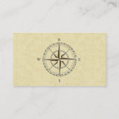  Nautical Compass Ivory Visitekaartje (Achterkant)