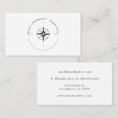 Nautical Compass Logo Visitekaartje (Voorkant / Achterkant)