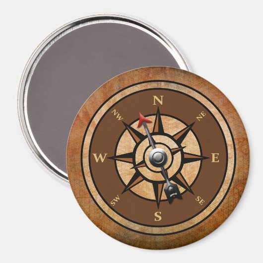 Nautical Compass Magneet (Voorkant / Achterkant)