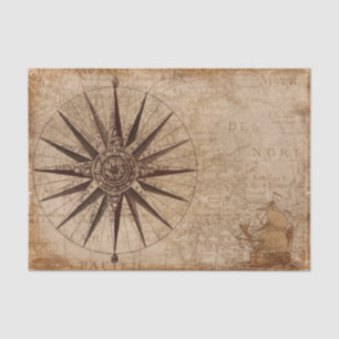 Nautical Compass  Map reizen Tissuepapier