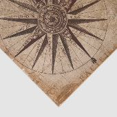 Nautical Compass Map reizen Tissuepapier (Detail)