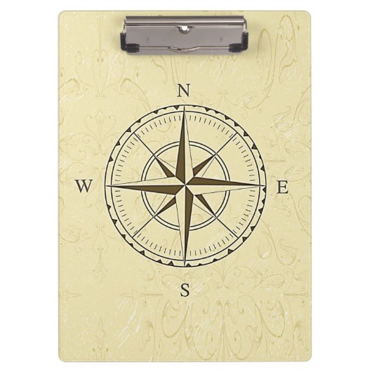 Nautical Compass Roos Ivory Klembord (Voorkant)