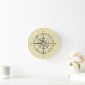 Nautical Compass Roos Ivory Ronde Klok (Huis)