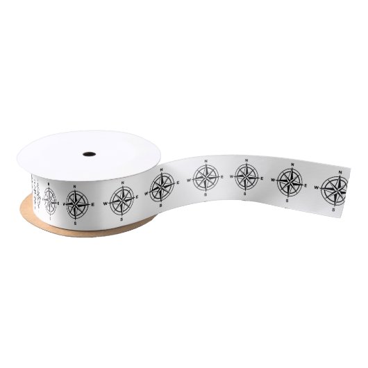 Nautical Compass Satin Ribbon Lint (Spoel)