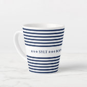 Nautical Coordinates, Personalizelable Latte Mok (Linkerhoek)