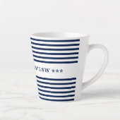 Nautical Coordinates, Personalizelable Latte Mok (Rechts)