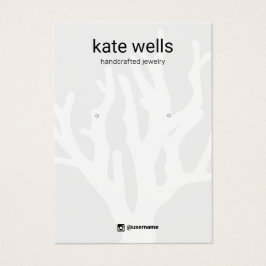 Nautical Coral Earring Jewelry Display Kaart