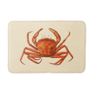  Nautical Crab Bath Mat Home Bathroom Decor