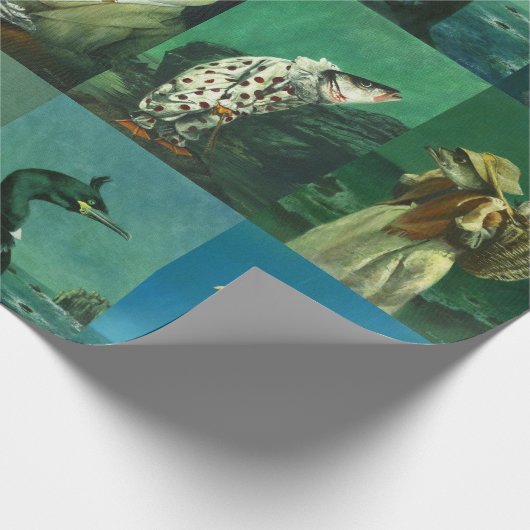 Nautical Creature Karakter Wrapping Papier (Hoek)