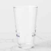 Nautical Custom Boat Name marvy blue anchor Glas (Links)